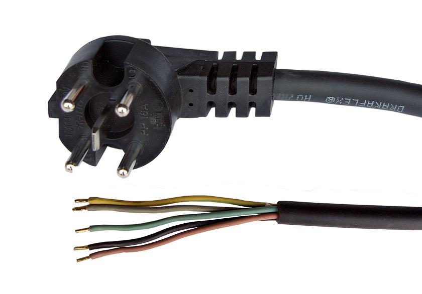 Terugbetaling Uitgraving Snoep Perilex Power Cord H07RN-F 5G1,50mm² 4m Black